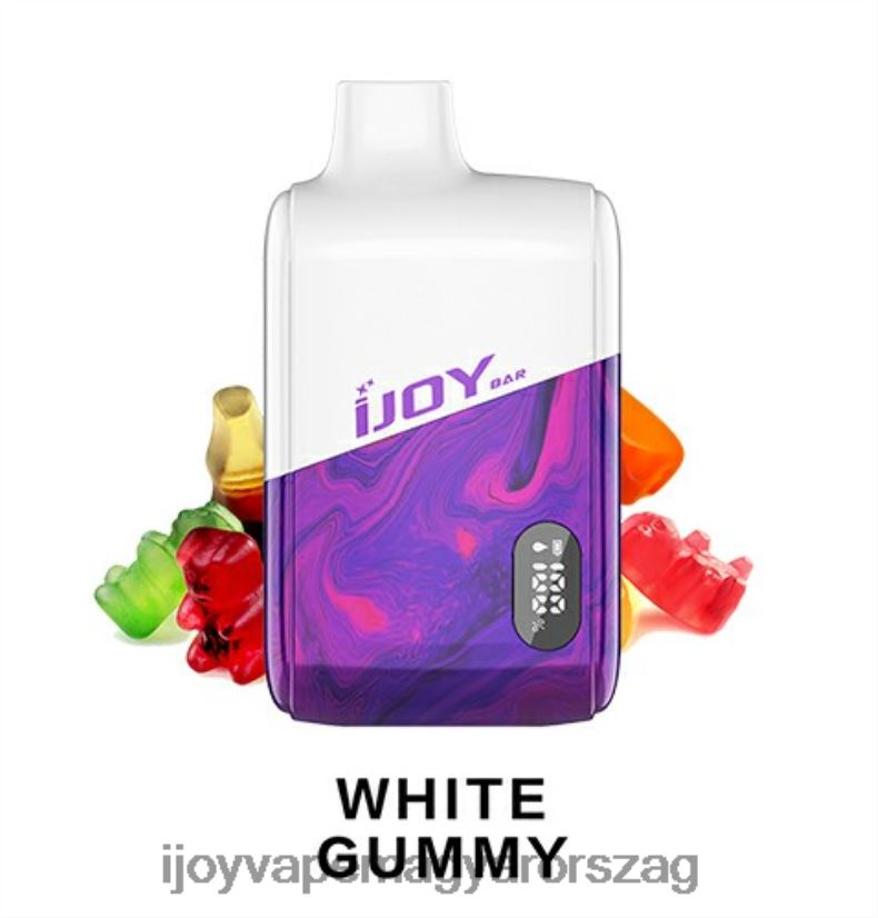 iJOY Bar IC8000 egyszer használatos Z424R8199 - iJOY Vapes For Sale fehér gumiszerű