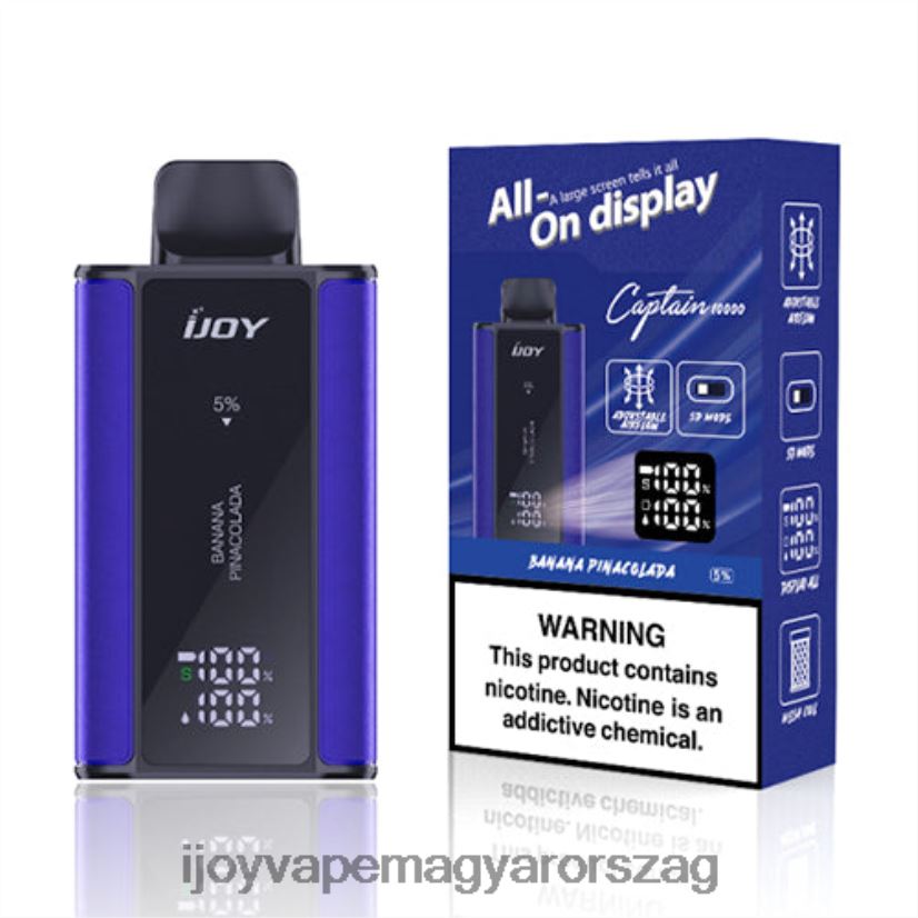 iJOY Bar Captain egyszer használatos Z424R881 - iJOY Vape Magyarország banán pinacolada