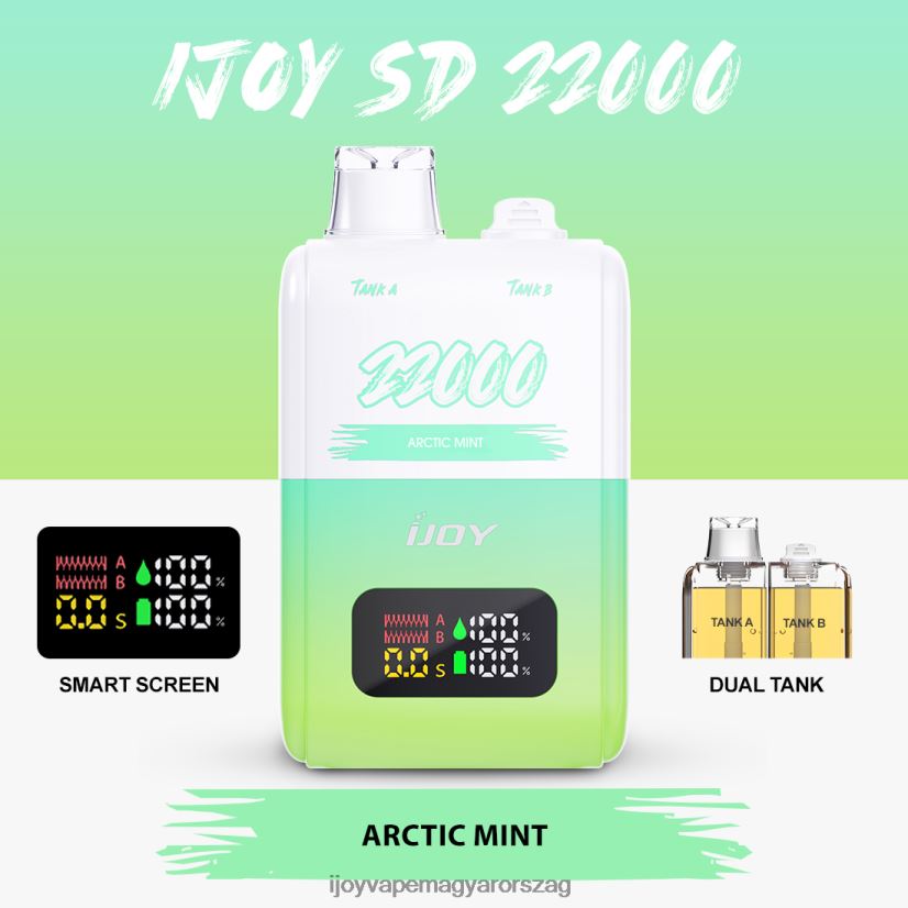 iJOY SD 22000 egyszer használatos Z424R8146 - iJOY Vape Flavors sarkvidéki menta