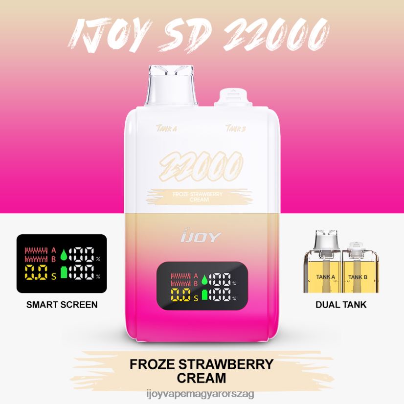 iJOY SD 22000 egyszer használatos Z424R8152 - iJOY Vape Budapest fagyasztott eperkrém